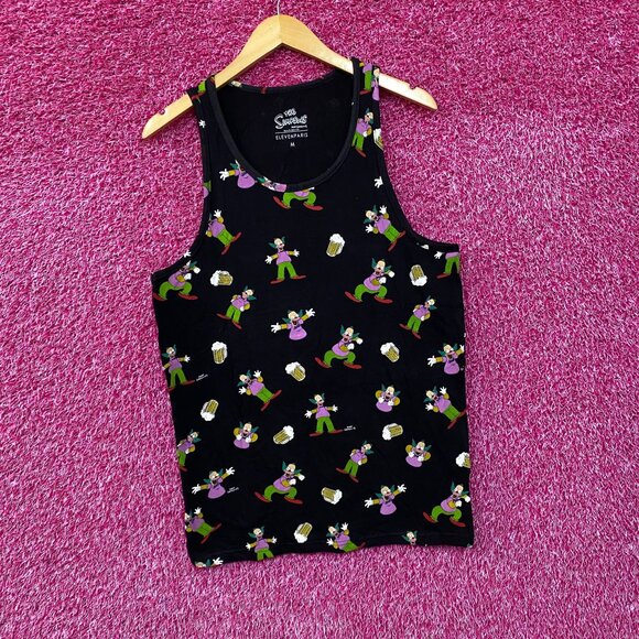 Eleven Paris The Simpsons Krusty The Clown Tank Top Medium - Picture 3 of 4